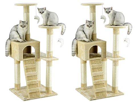 Go Pet Club Cat Tree Furniture Beige - All Cat Things