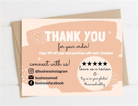 INSTANT DOWNLOAD thank you card/ Editable and Printable Thank | Etsy in ...