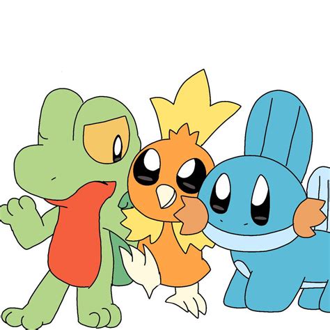 Pokemon! Gen 3 Starters by AnnaDonobird on DeviantArt