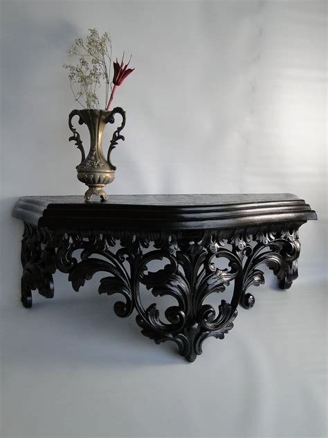 Large Shelf ornate baroque hollywood regency paris apartment vintage large "Bronze Ornate Shelf ...