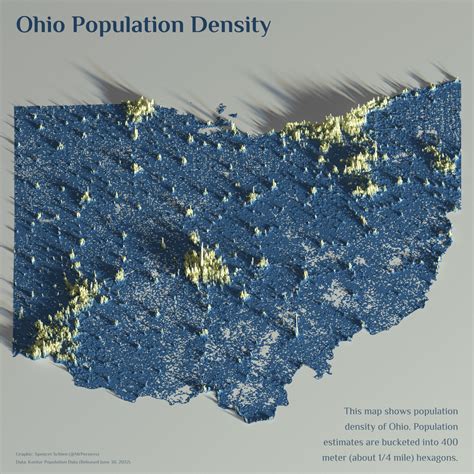 A population density map of Ohio : r/Ohio