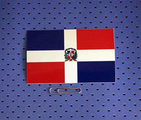 Dominican Republic Flag Bumper Sticker - Etsy