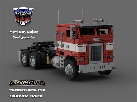 LEGO MOC Optimus Prime G1 Freightliner FLA Cabover RC by Mani91 ...