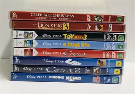 8 X WALT Disney + Pixar DVD Bundle - Up, Lion King, Finding Nemo, Cars, Mickey $24.99 - PicClick AU