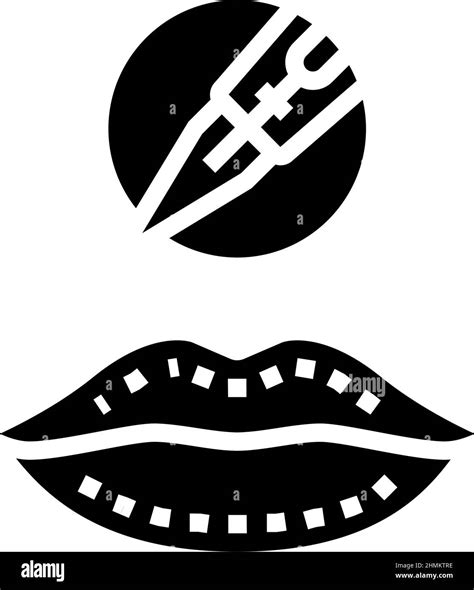 lip tattoo glyph icon vector illustration Stock Vector Image & Art - Alamy