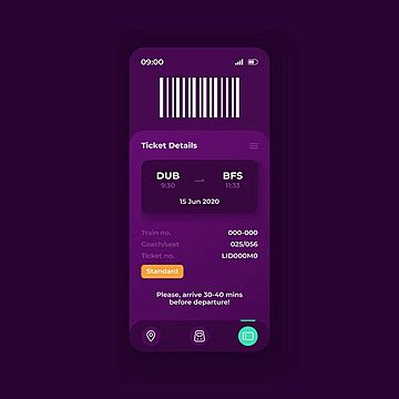 Train Ticket App Interface Templates With Flat Characters Vector, App, Flat, White PNG and ...
