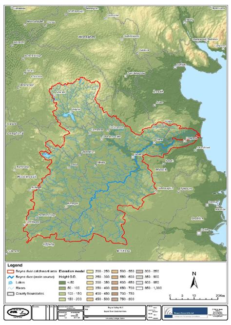 River Boyne Ireland Map - Elissa Mehetabel