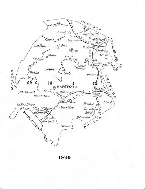 Historical Maps of Ohio County, Kentucky