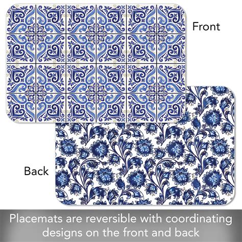 Shades of Blue - Easy Care Rev Placemat | Conimar Group