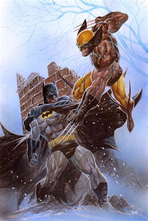 Batman VS Wolverine | Wolverine art, Wolverine comic, Marvel comics art