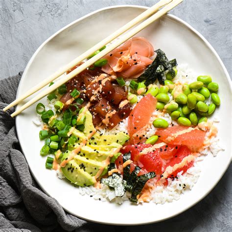 Grapefruit & Ahi Tuna Poke Bowl | Winter Sweetz