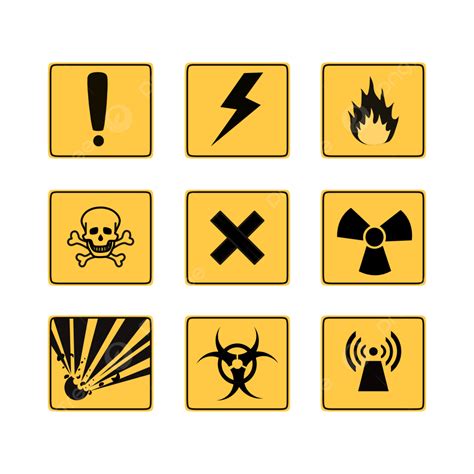 Warning Icon Clipart Hd PNG, Warning Icon Set Vector Illustration, Warning Icon, Warning Symbol ...