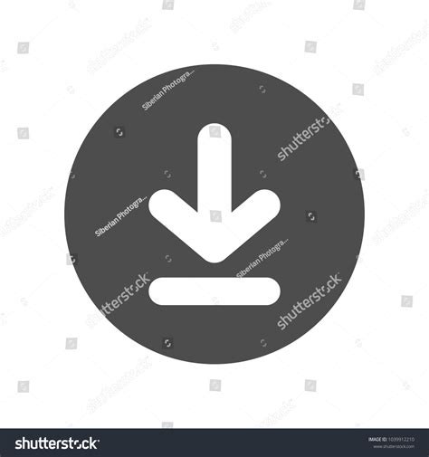 Download Button Vector Icon Stock Vector (Royalty Free) 1039912210 ...