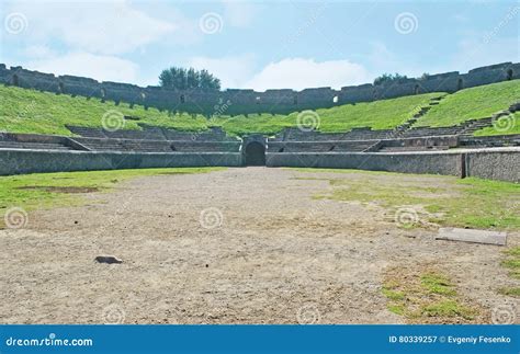 The Gladiators` Arena in Pompeii Stock Image - Image of campania ...