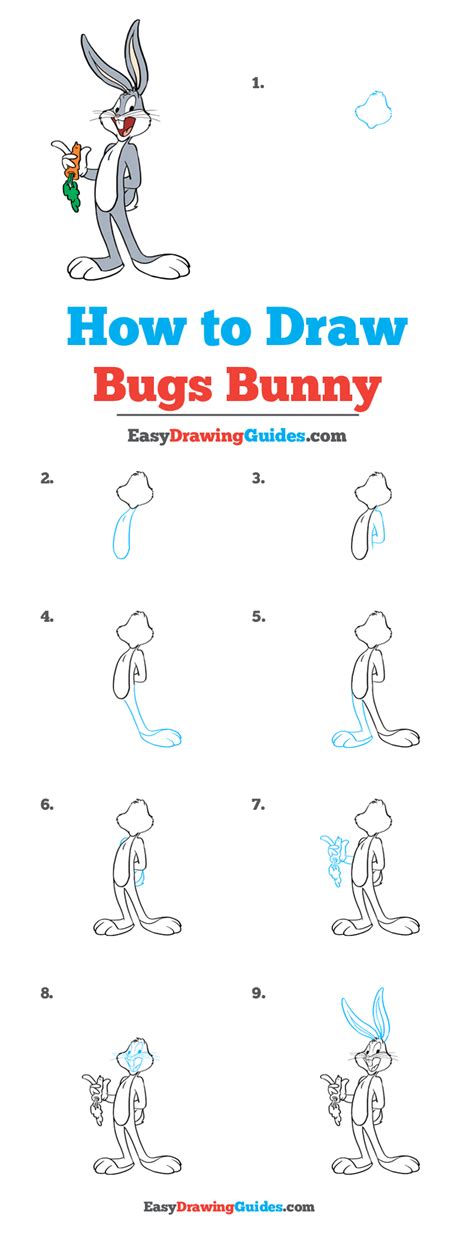 Bugs Bunny Tutorial Step By Step Bugs Bunny Drawing Bugs Drawing Bunny Drawing – Themeloader