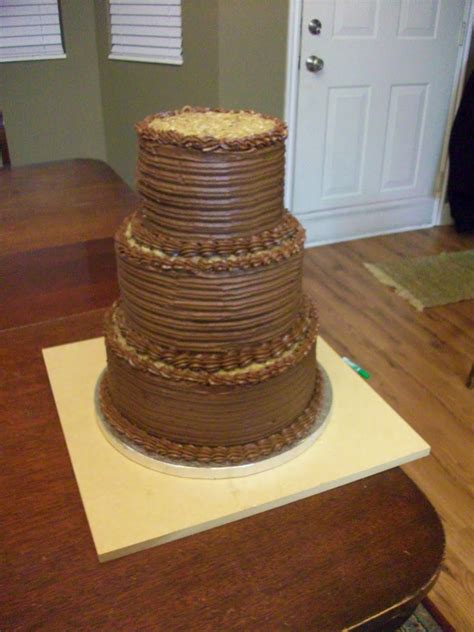 German chocolate wedding cake | Chocolate wedding cake, German chocolate, Cake