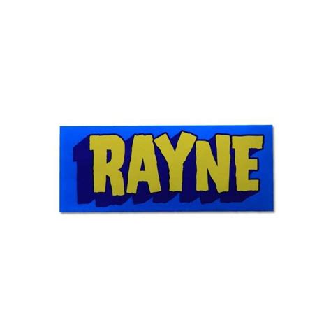 Rayne Sticker Blue & Yellow 13cm