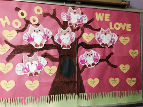 Valentines Day Bulletin board Or "Owl always love you" | Valentines day bulletin board ...