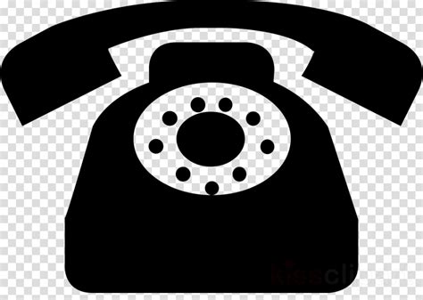 White Telephone Icon Clipart Computer Icons - Black Circle With No Background - Png Download ...
