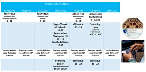 AKTIVITETSKALENDER – Dansk-Syrisk Kulturforening