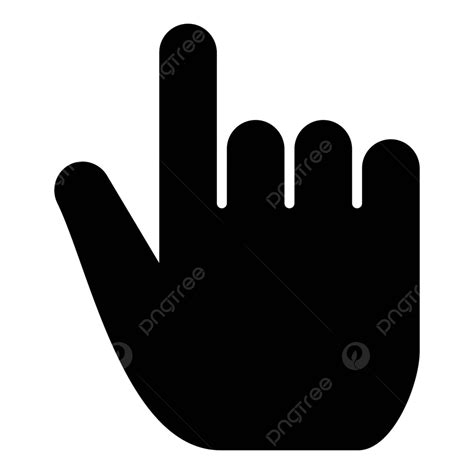 Finger Selecting Black Icon Interactive Thumb Icon Vector, Interactive ...