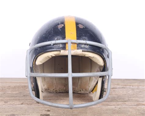 Vintage Football Helmet / Football Decor / High School Football Helmet / BGA Nashville Black ...