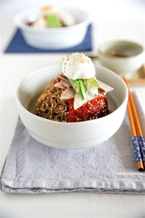 Bibim Naengmyeon (Korean Spicy Cold Noodles) - My Korean Kitchen