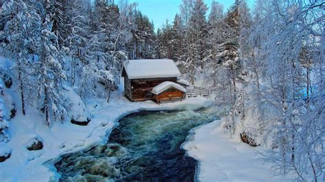 Winter Cabin Wallpapers - Top Free Winter Cabin Backgrounds - WallpaperAccess