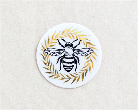 Honeybee Sticker - Waterproof Vinyl Sticker — Wildship Studio