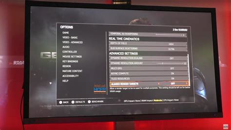 The PC graphics settings menu for Gears of War 4 is a bit ridiculous - VG247