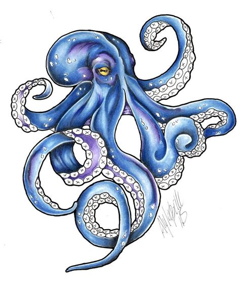 Kraken Color Flash tattoo by HorimonoAtelier | Octopus drawing, Octopus ...