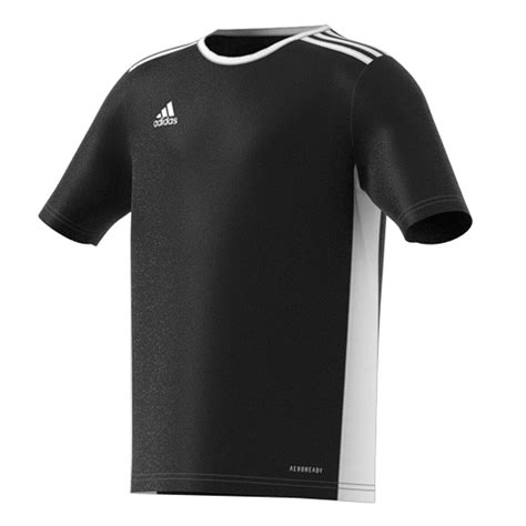 Adidas Entrada Youth Soccer Jersey CF1041 - Black, White - Walmart.com