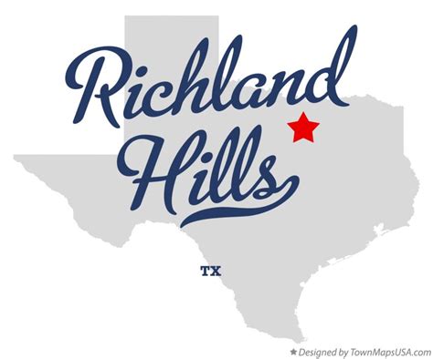 Map of Richland Hills, TX, Texas