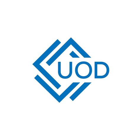 UOD technology letter logo design on white background. UOD creative initials technology letter ...