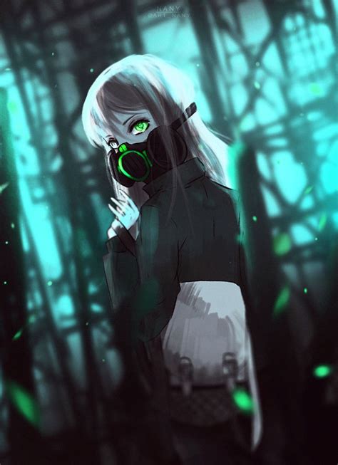 Gasmask | Gas mask girl, Anime drawings boy, Gas mask