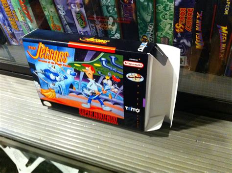 SNES The Jetsons boxBox My Games! Reproduction game boxes