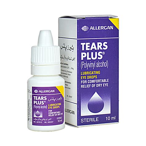 TEARS PLUS 10ML EYE DROPS - Pack Size X 1 - Khalid Pharmacy | Online Pharmacy in Lahore, Pakistan