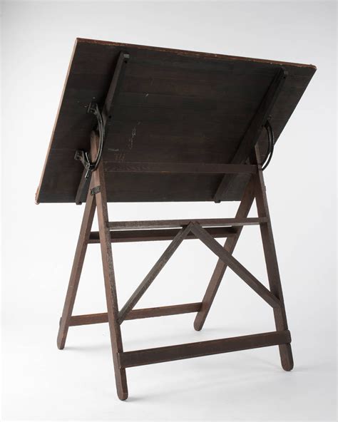 Vintage Architect's Wooden Drafting Table at 1stDibs