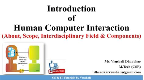 HCI 1. 2 Introduction of Human Computer Interaction (HCI) (HCI Full course) - YouTube