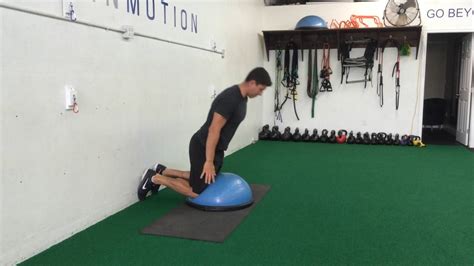 Bosu Nordic Hamstring Raise - YouTube