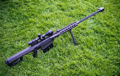 HD wallpaper barrett m82 self-loading large-caliber sniper rifle grass