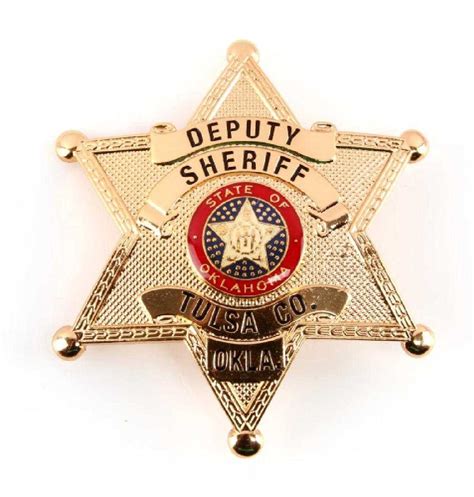 TULSA CO OKLAHOMA DEPUTY SHERIFF BADGE