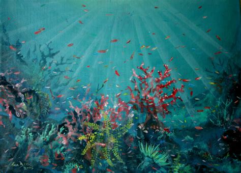 Coral reefs Prints: Coral Reef Paintings Originals and Prints For Sale