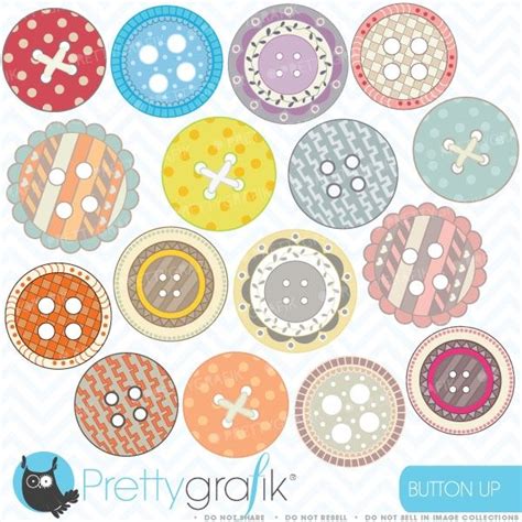 Button clipart | Accessorize your designs with these cute buttons, perfect for scrapbooking ...