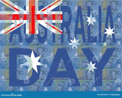 Australia Day with flag stock illustration. Illustration of country - 2647244