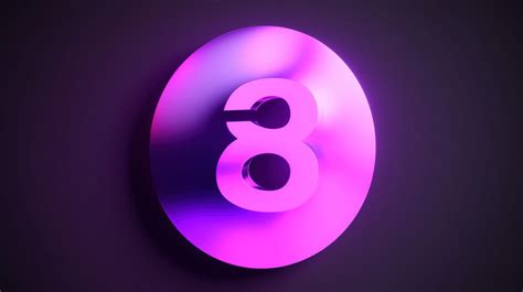 Number 8 Purple Light On A Black Background Backgrounds | JPG Free Download - Pikbest