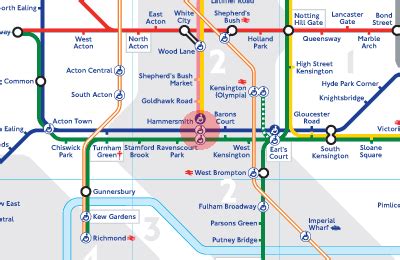 Hammersmith station map - London Underground Tube