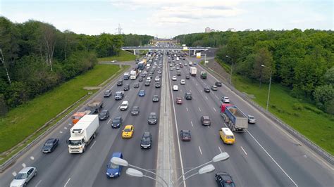 An Aerial Shot Of Busy Roadway With Bridges Stock Footage SBV-315864886 - Storyblocks