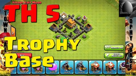 Clash of Clans: Town Hall 5 Trophy Base - YouTube