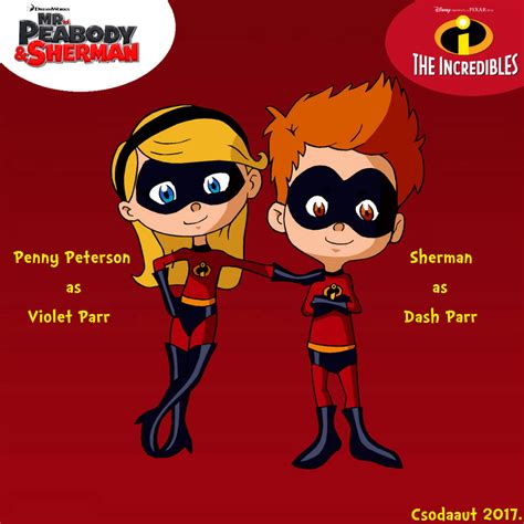 Penny and Sherman as The Incredibles by Csodaaut on DeviantArt